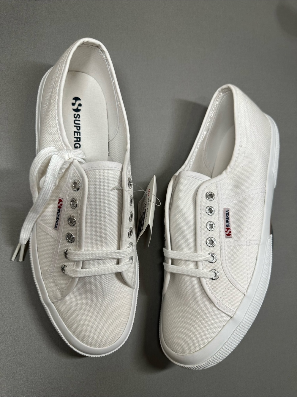 NWT Superga 2750 Cotu Classic Sneakers, White - USA Mens 11.5 - Picture 2 of 14
